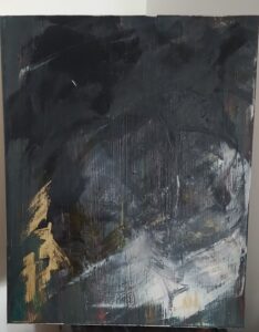 Peinture intuitive créée par Marie-Pierre Bonnet œuvre énergétique unique